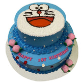 Doremon Two Tier Cream Cake